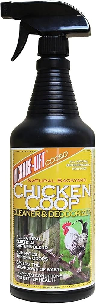 MICROBE-LIFT Chicken Coop Cleaner and Odor Eliminator, Use on all Surfaces and Supplies, Turns Ch... | Amazon (US)