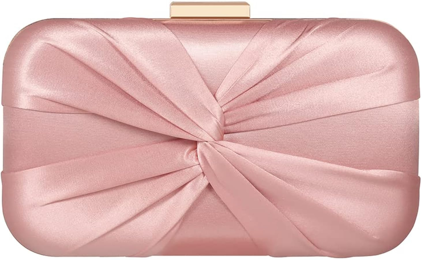 Pleated Satin Clutch Purse For Women Wedding Bridal Clutch Bag Prom Party Clutch | Amazon (US)