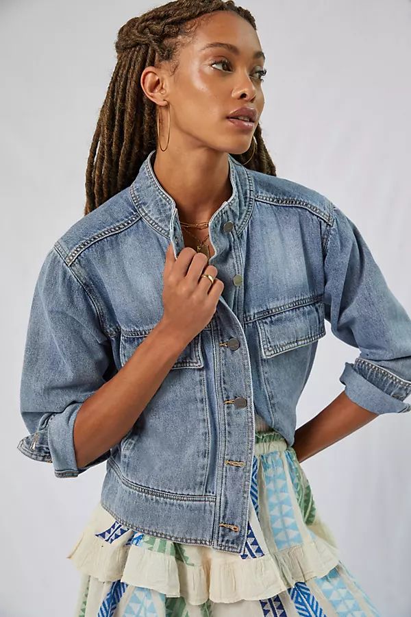 Relaxed Denim Jacket By Dear John in Blue Size XL P | Anthropologie (US)