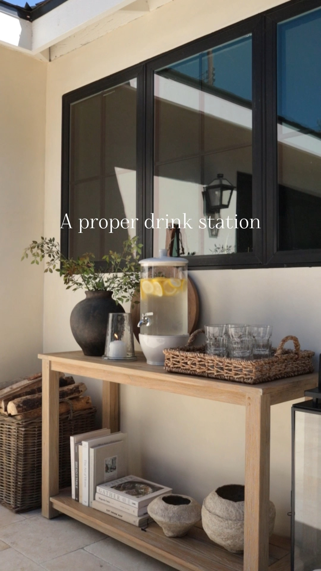 Proof you don't need a full outdoor kitchen to create a space that feels thoughtful and inviting 🤍

A simple outdoor console, a glass drink dispenser, and a few thoughtfully layered pieces instantly made our patio feel more welcoming. It's one of those simple additions that makes it easier to gather, slow down, and enjoy being outside season after season.

Everything is from @jossandmain, and I love how they make it easy to create elevated, lived-in spaces that are just as functional as they are beautiful.

#jossandmainpartner #jossandmainedit #myjossandmain

#LTKSaleAlert #LTKHome