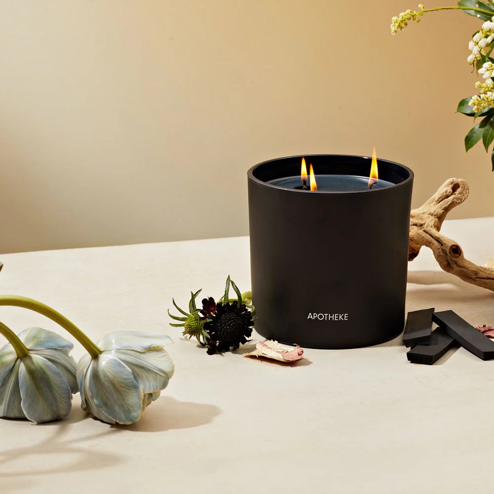 Charcoal 3-Wick Candle | Apotheke Co
