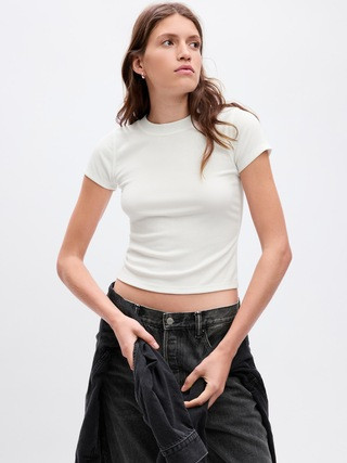 Mini Rib Crop T-Shirt | Gap (US)