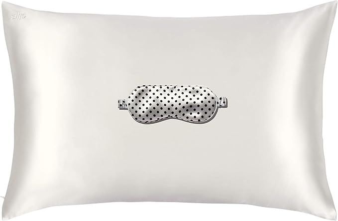 Slip Silk Beauty Sleep Gift Set, White + Polka Dot - Mulberry Silk 22 Momme Queen Size Silk Pillo... | Amazon (US)