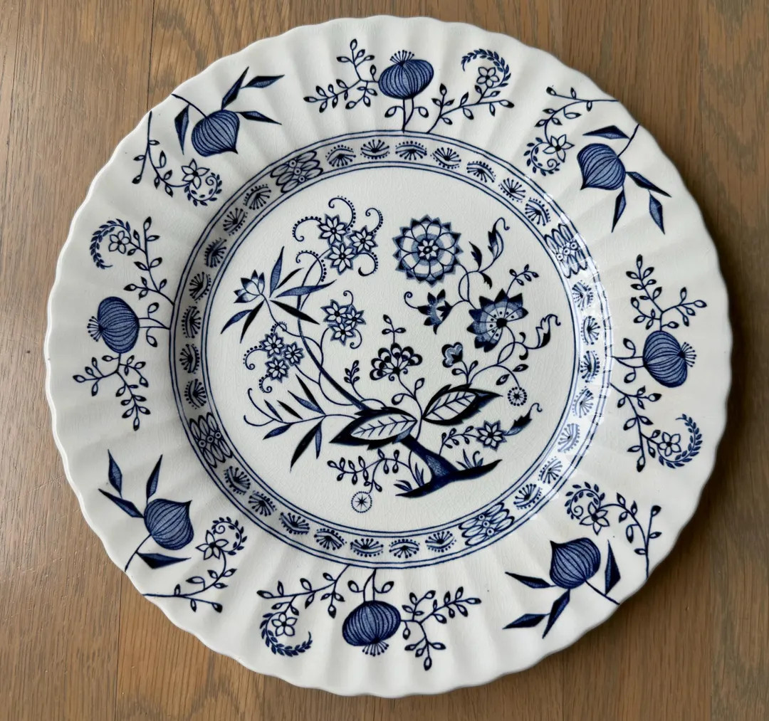 Vintage J & G Meakin Blue Nordic Classic Blue and White Plate England Ironstone 2 Small Chips on ... | Etsy (US)