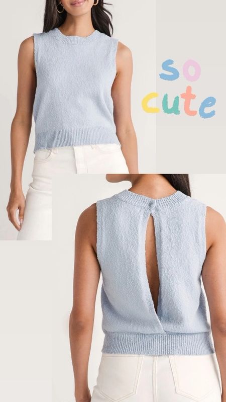 Sweater tank 



#LTKover40 #LTKstyletip #LTKfindsunder100