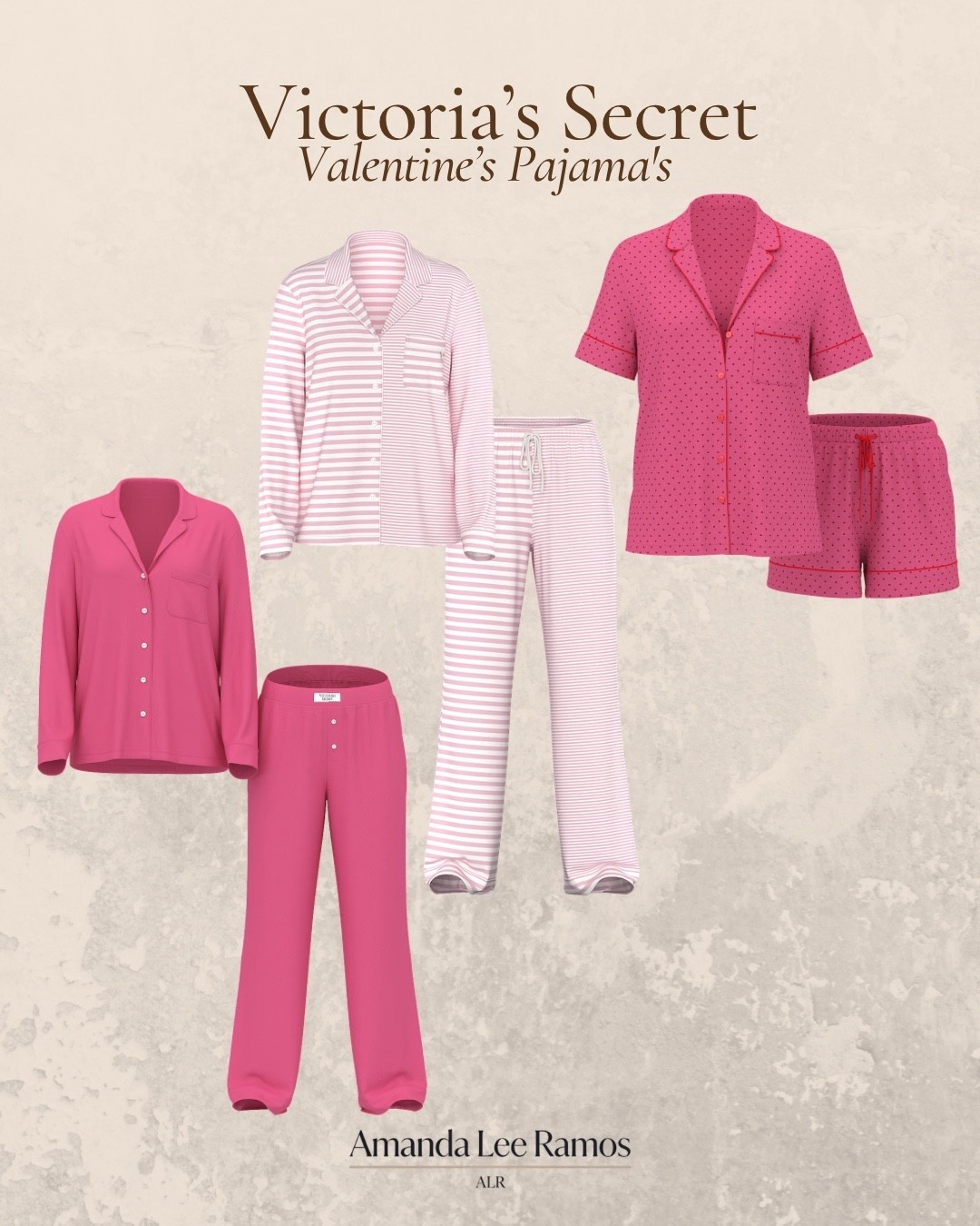 Victoria's Secret Valentine's Pajamas 💗 on sale!  25% off for members today and 20% off tomorrow!  I got the pair on left and I loooove them! So so comfy and the color is too good. @victoriassecret tts medium

Valentine's Day pjs, loungewear 

#LTKSaleAlert #LTKValentine #LTKSeasonal