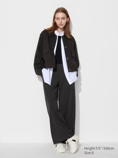 Crepe Jersey Straight Pants | UNIQLO US | UNIQLO (US)