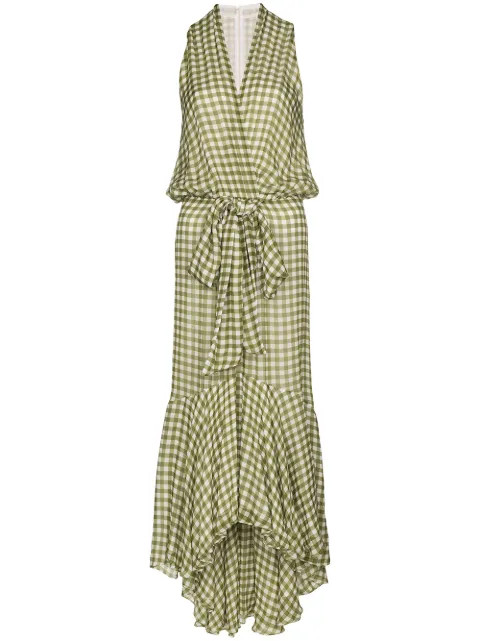 Gina gingham midi dress | Farfetch (US)