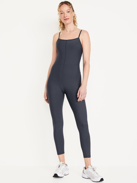 PowerSoft Ribbed 7/8 Cami Bodysuit | Old Navy (US)