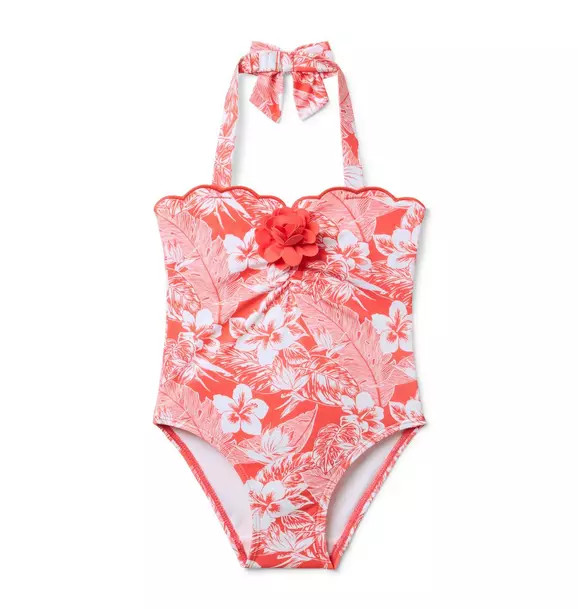 Floral Rosette Swimsuit | Janie and Jack