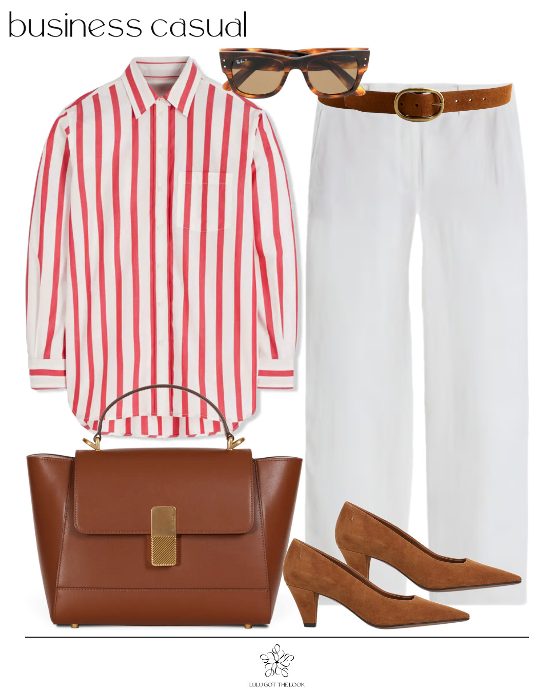 Business casual: Boden striped shirt - 4 looks - look 2 

 #LTKootd #LTKSeasonal #LTKU