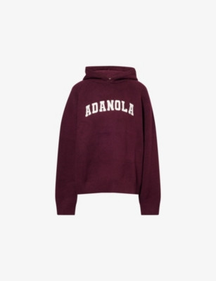 Logo-Embroidered Oversized Cotton and Wool-Blend Hoody | Selfridges