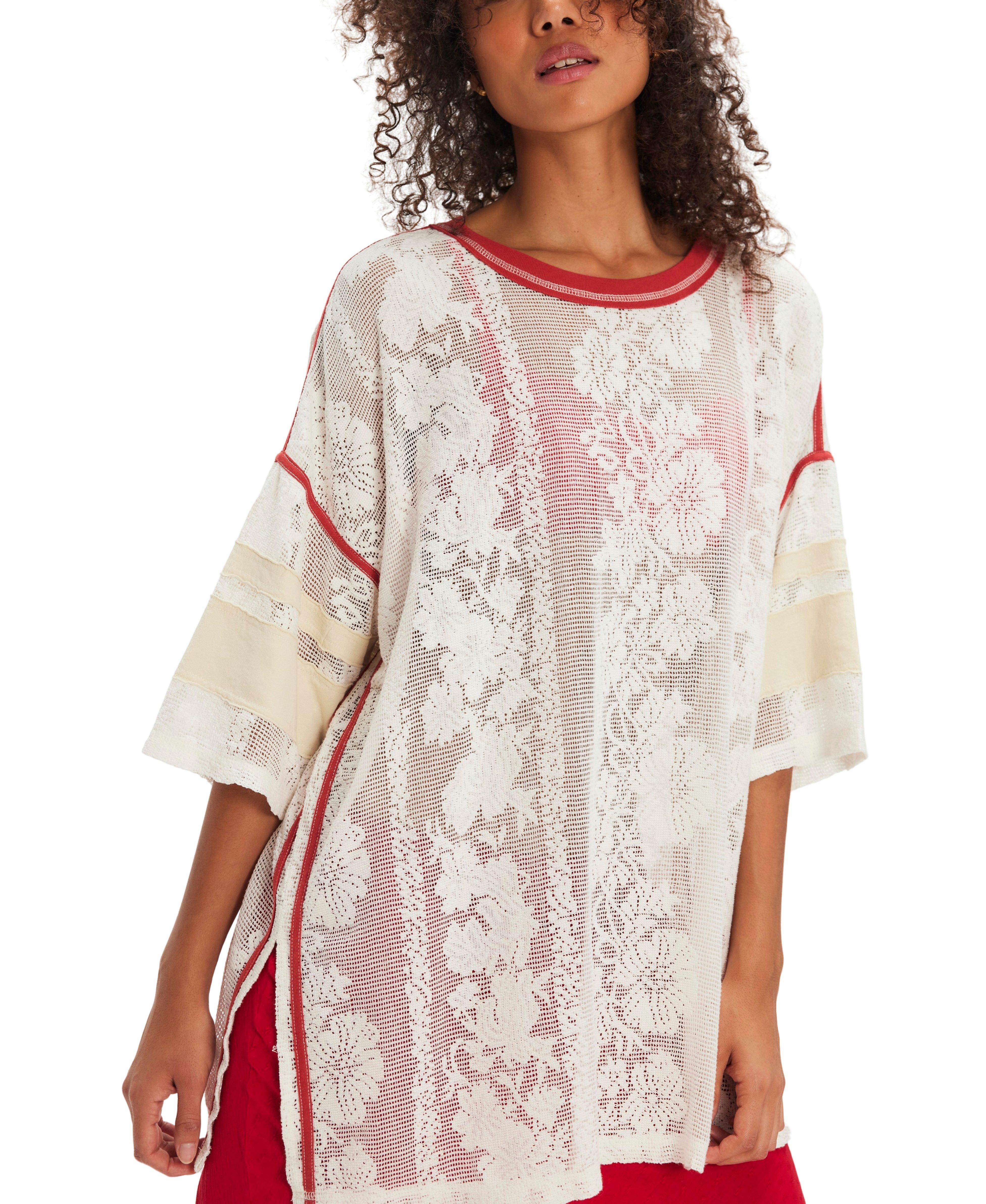 Women's Free People We The Free Best Match Oversized Shirt Clean Ivory Medium | Scheels Sports
