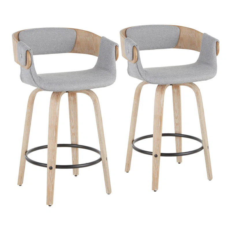 Boulemane Swivel Counter Stool (Set of 2) | Wayfair Professional
