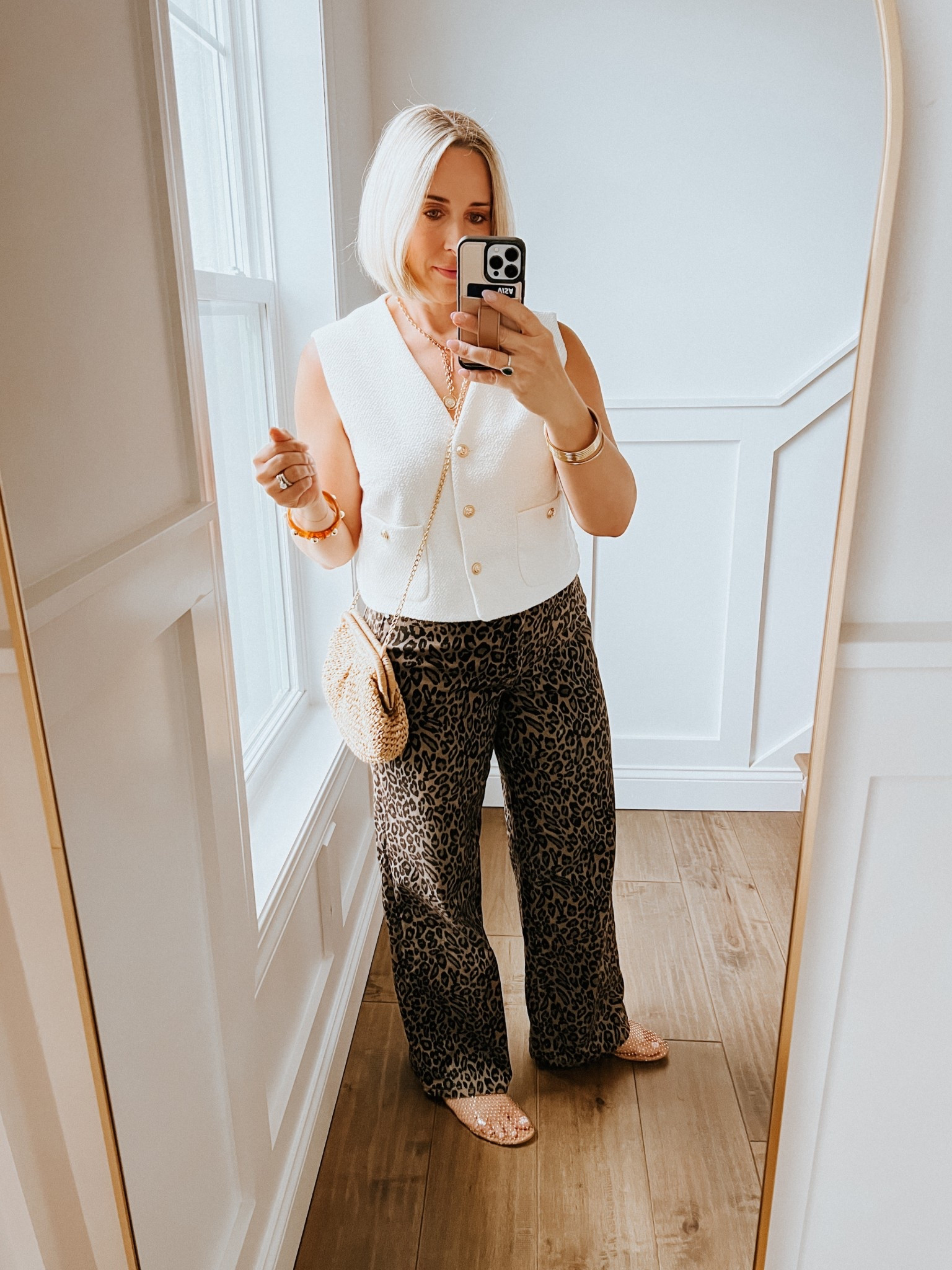 Summer concert Style
Vest 
H&M
Leopard jeans 
Gno outfit



#LTKStyleTip #LTKSeasonal #LTKOver40