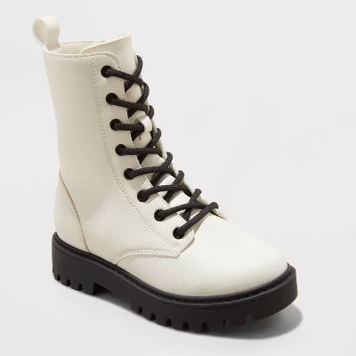 Kids' Khari Lace-Up Combat Boots - art class™ 13 | Target