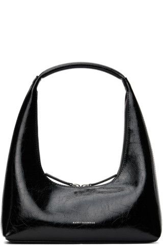 Marge Sherwood - Black Zip Shoulder Bag | SSENSE