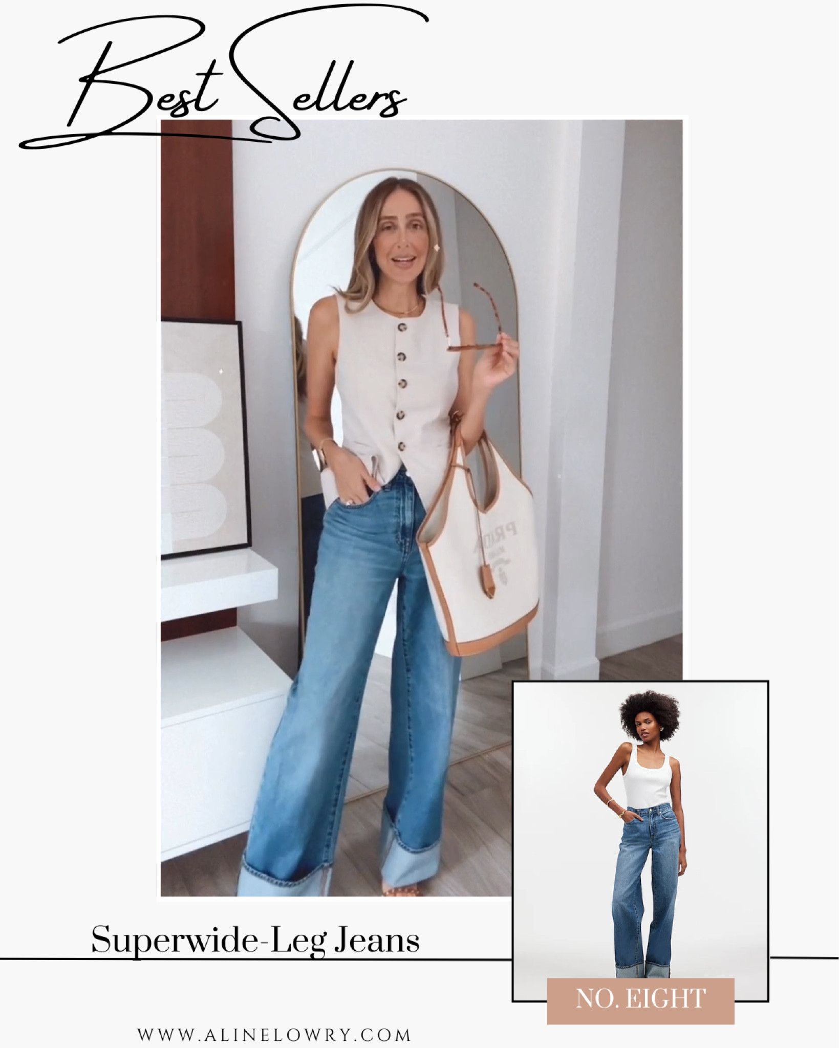 Best seller of this week - top eight! Superwide-Leg Jeans

#LTKU #LTKSeasonal #LTKStyleTip