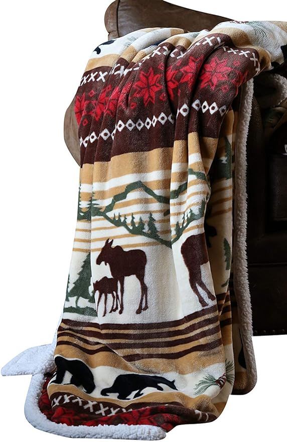 CARSTENS, INC. Ultra Premium Super Soft Plush Sherpa Fleece Oversized Throw Blanket 54" x 68", Hi... | Amazon (US)