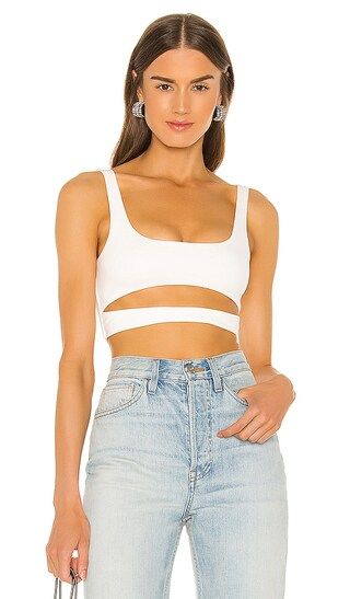 Montee Crop Top in White | Revolve Clothing (Global)