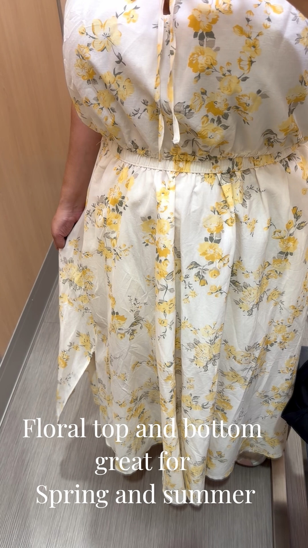 This yellow floral matching set is the perfect spring-to-summer outfit idea! I love how easy these separates are to mix and match wear together for a polished two-piece look or style each piece with denim shorts, white jeans, or a lightweight cardigan. Perfect for brunch, vacation, Easter events, weekend outings, or everyday warm-weather style.

Lightweight, feminine, and effortless this floral outfit is a must-have for the season! ☀️ #springoutfitideas
#summeroutfitideas #floraloutfit
#yellowoutfit
#springstyle
#summerstyle
#vacationoutfit
#brunchoutfit
#easteroutfitideas
#womensfashionfinds
#matchingseparates