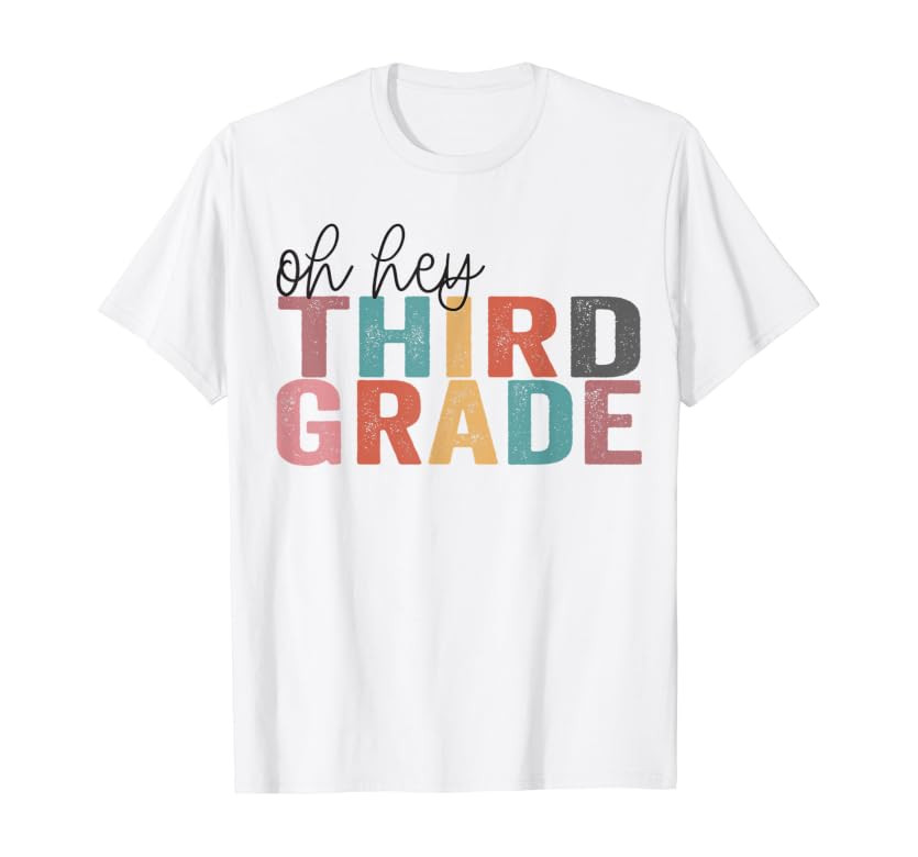 Back To School Students Teacher Oh Hey 3rd Third Grade T-Shirt | Amazon (US)