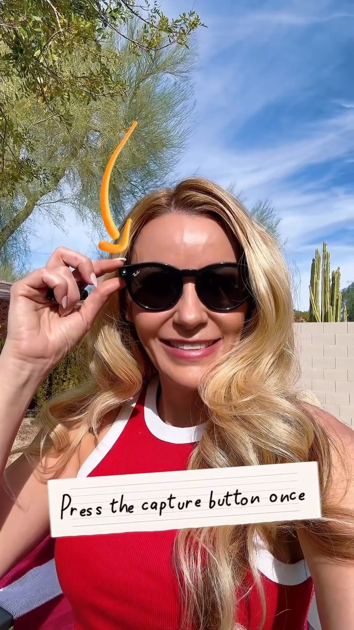 Ray-Ban Meta glasses:  I can:
• Say “Hey Meta, take a photo” for hands-free capture 🎙️
• Press the capture button once for manual control 📸
Finally… easy photos. 😎

RayBanMeta
Amazon
Meta
Sunglasses
Ai
Camra

#LTKTravel #LTKGiftGuide #LTKHoliday