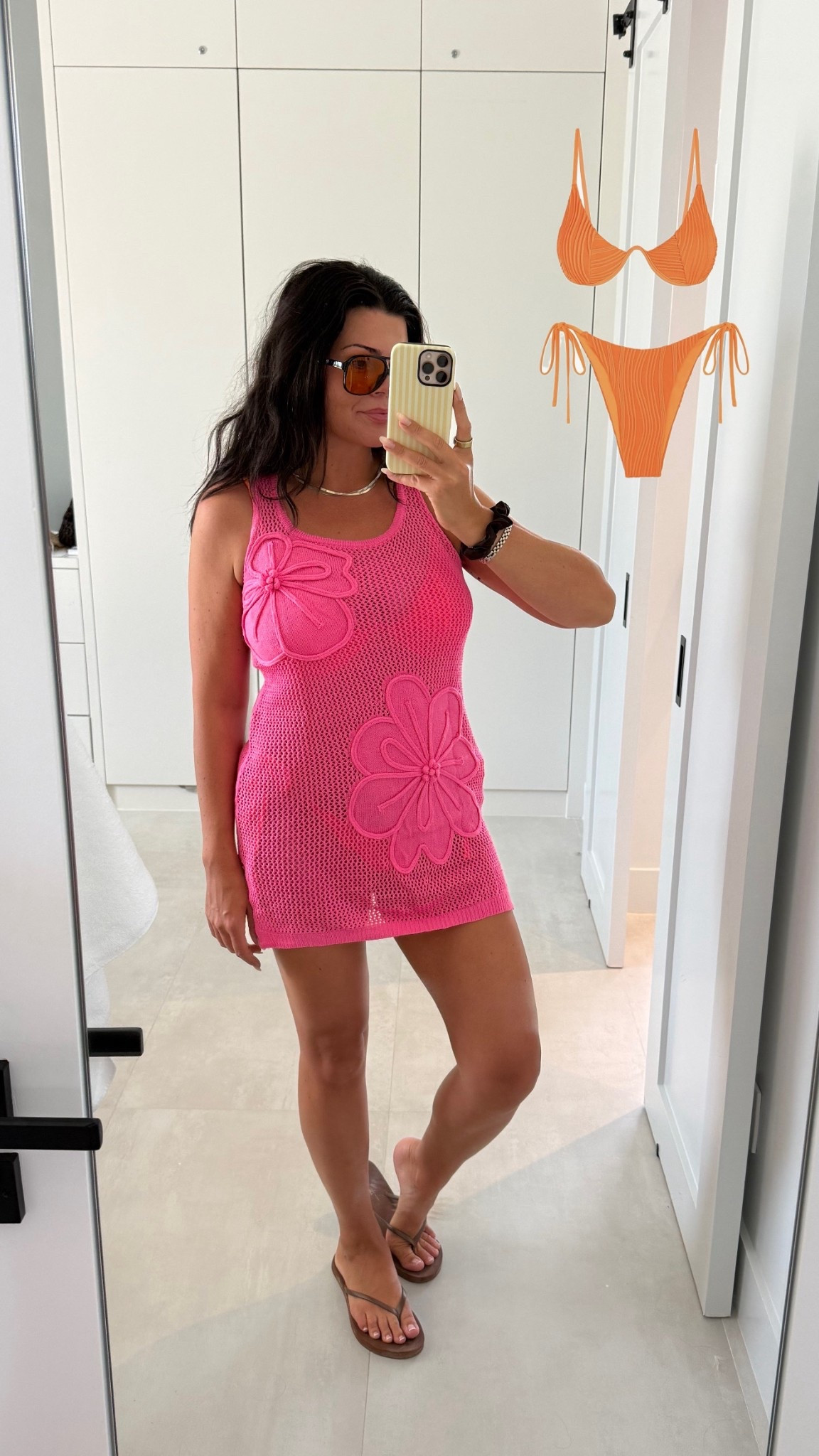 Wearing M in both! 

Amaxon beachwear, amazon bathing suit, amazon cover up, vacation outfit 
