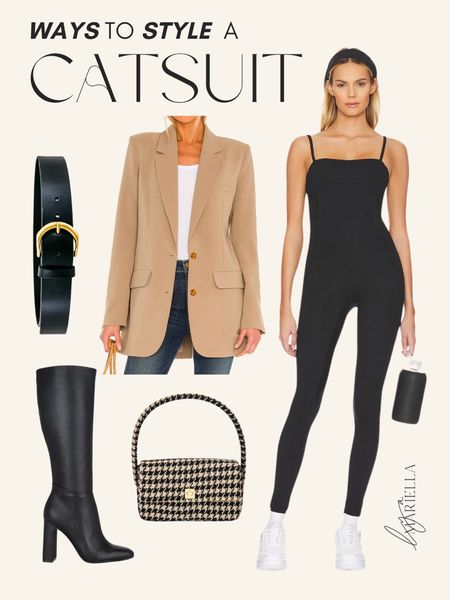 1 Catsuit 4 Ways - PART 1 

How to style black one piece bodysuit from Revolve — I love the square neck on this one! 

wearing size XSmall 

#LTKstyletip #LTKSeasonal #LTKFind