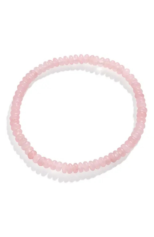 BaubleBar Valentina Beaded Stretch Bracelet in Light Pink at Nordstrom | Nordstrom