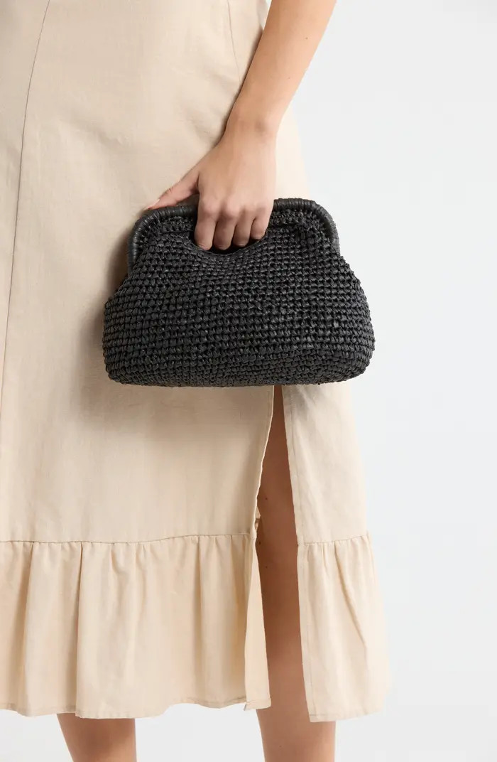 Collection XIIX Straw Frame Clutch with Handle | Nordstromrack | Nordstrom Rack