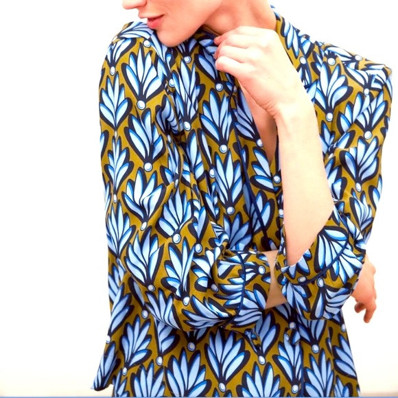 Zara Pajama Style Printed Floral Top | Poshmark