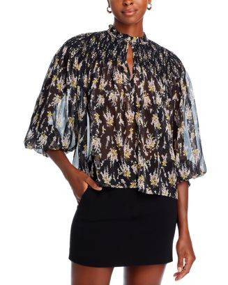 Smocked Long Sleeve Top - Exclusive | Bloomingdale's (US)