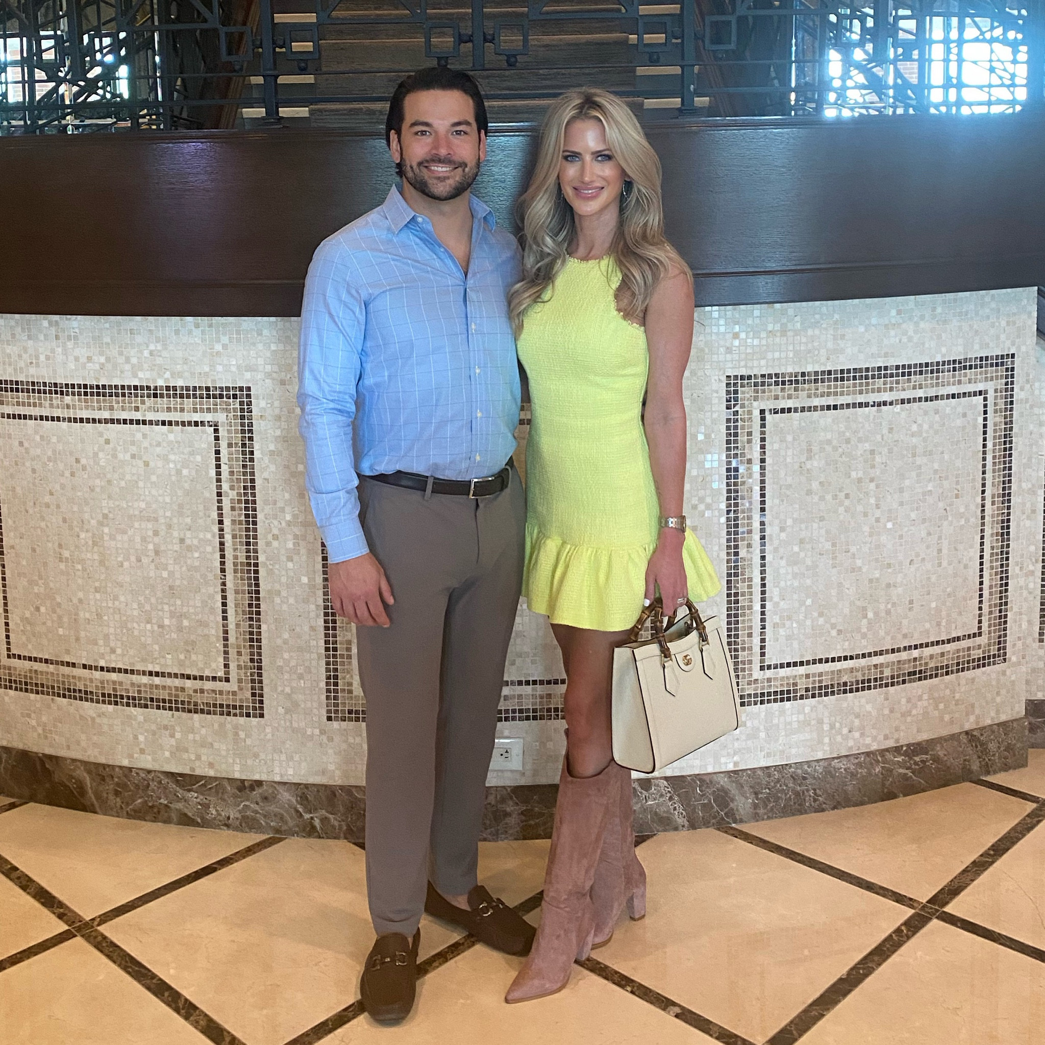 Cutest Spring Dress & Neutral Spring Boots 🌷exact boots are Christina Lombardi Collections Nolita Boot in Dusty Rose - these are a fave, I have in blue too! #springoutfits #springboots 

#LTKsalealert #LTKwedding #LTKSeasonal