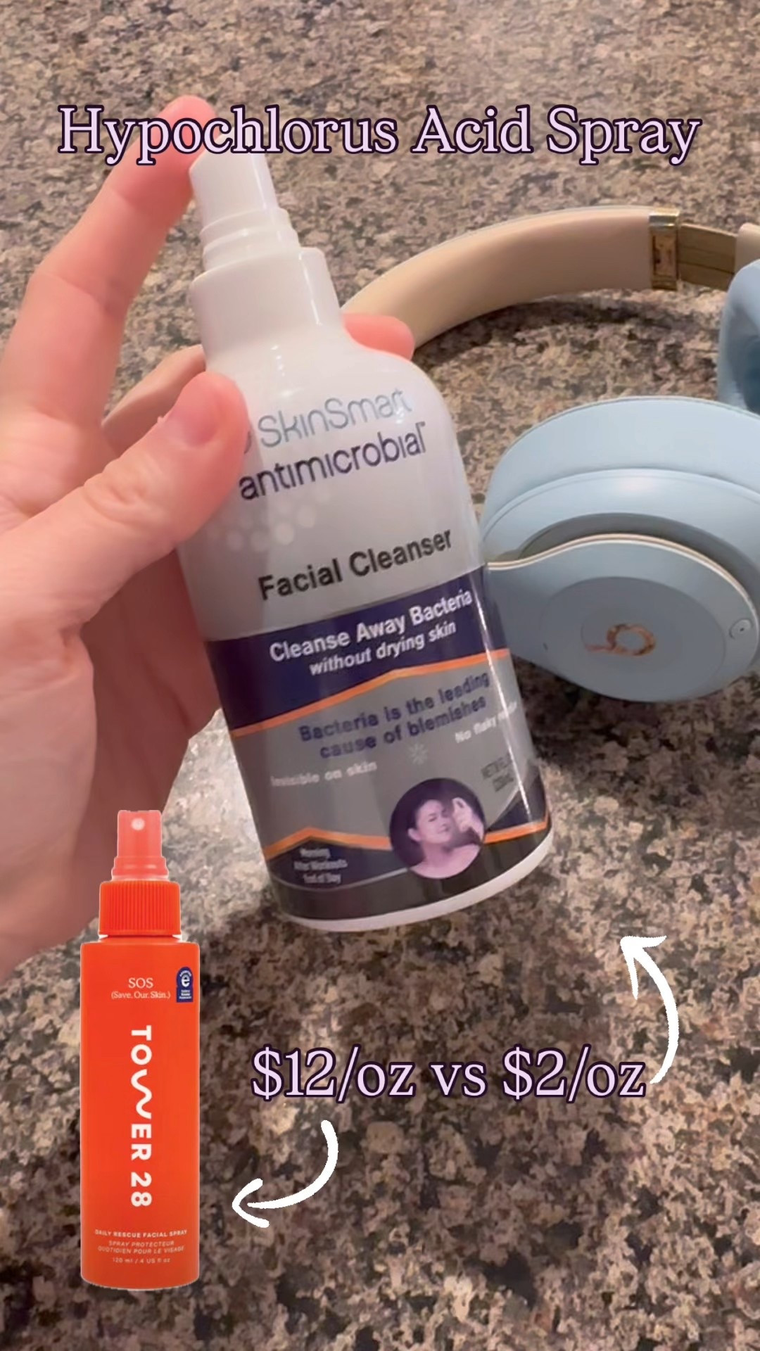 I've been using this Hypochlorus acid spray after every workout! It kills bacteria, so I spray it on my face, my headphones, and my workout equipment. No breakouts so far!
...........
Tower 28 dupe tower 28 spray tower 28 SOS Spray skincare favorites gym bag gym favorites gym essentials gym spray workout essentials workout favorites Sephora favorites Ulta favorites Amazon skincare Amazon favorites Amazon beauty favorites skincare under $20 skincare dupe beauty dupe best headphones travel favorites back to school essentials kids essentials kids must haves school must haves teacher essentials teacher must haves teacher gifts back to school gift 

#LTKActive #LTKBeauty #LTKKids