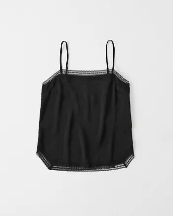 Womens Square Neck Lace Cami | Womens Clearance | Abercrombie.com | Abercrombie & Fitch US & UK