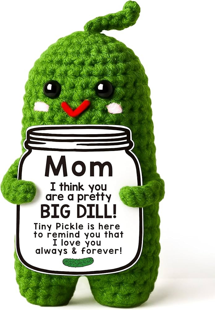 MAMAGIFTREE Mothers Day Birthday Gifts for Mom from Daughter Son, Handmade Crochet Pickle Plush ... | Amazon (US)