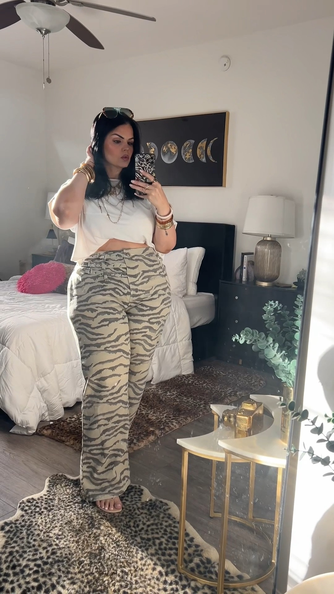 A neutral animal print outfit Inspo 

#LTKMidsize #LTKFestival #LTKootd