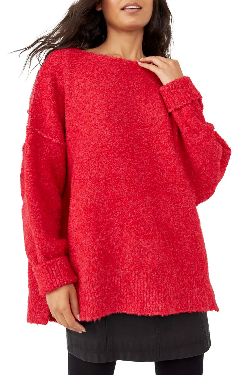 Free People Moira Oversize Ballet Neck Sweater | Nordstromrack | Nordstrom Rack