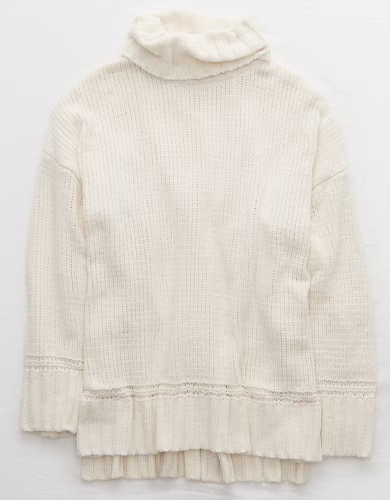 Aerie Chenille Oversized Turtleneck | American Eagle Outfitters (US & CA)