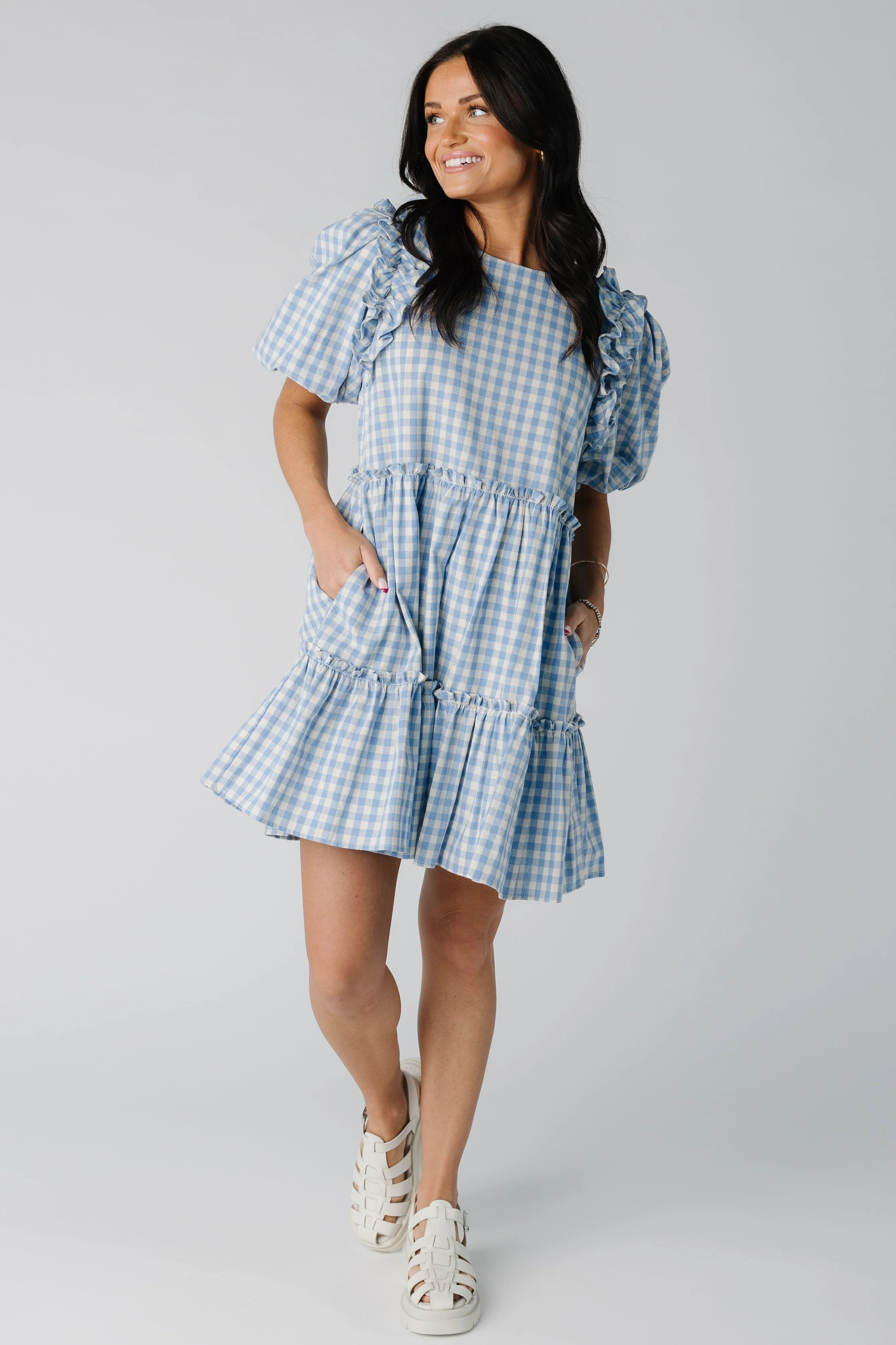 Brass & Roe Darla Gingham Dress | Called To Surf