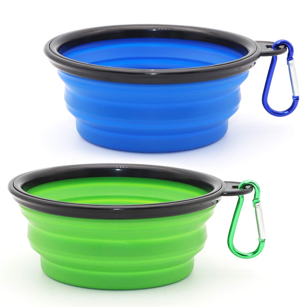 Dog Bowl Pet Collapsible Bowls, 2 Pack for Cats Dogs, Portable Pet Feeding Watering Dish for Walk... | Amazon (US)