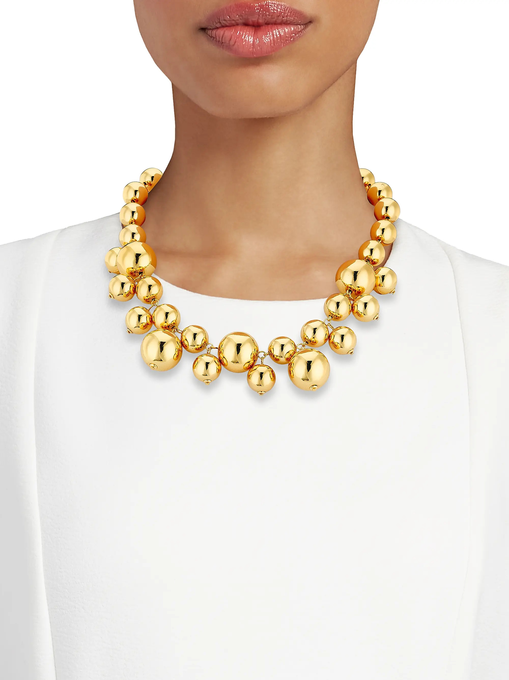 Kenneth Jay LaneGoldtone Beaded Necklace | Saks Fifth Avenue