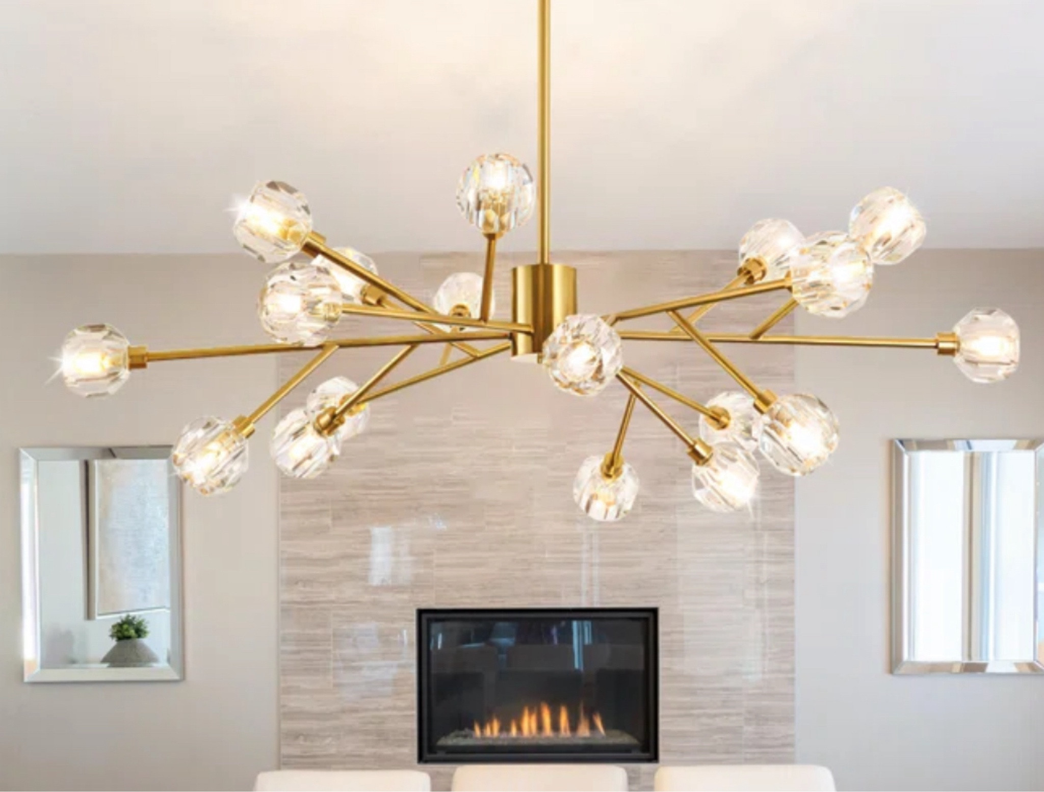 Arhaus dupe.
Save over $1000 
This will be my office light - ceiling is painted a dark grey