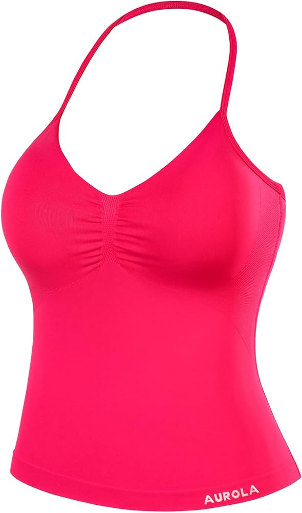 AUROLA Women's Influence Longline Strappy Halter Workout Tank Top | Amazon (US)