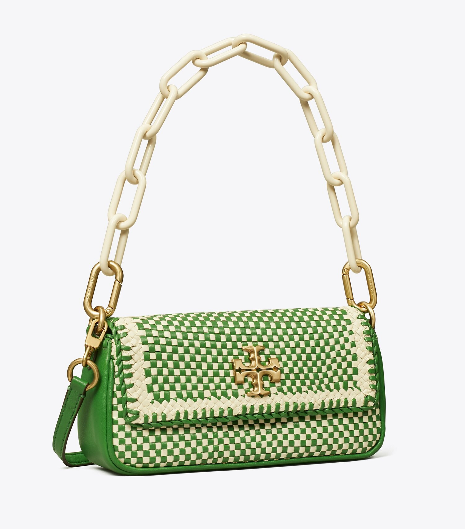 Small Kira Chevron Woven Flap Shoulder Bag: Women's Designer Shoulder Bags | Tory Burch | Tory Burch (US)