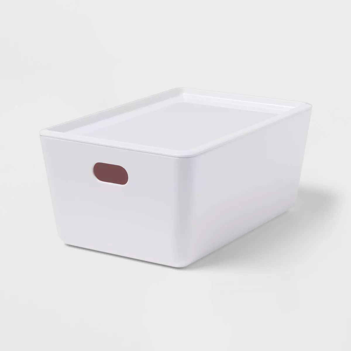 4L Stacking Bin with Lid White - Brightroom™ | Target