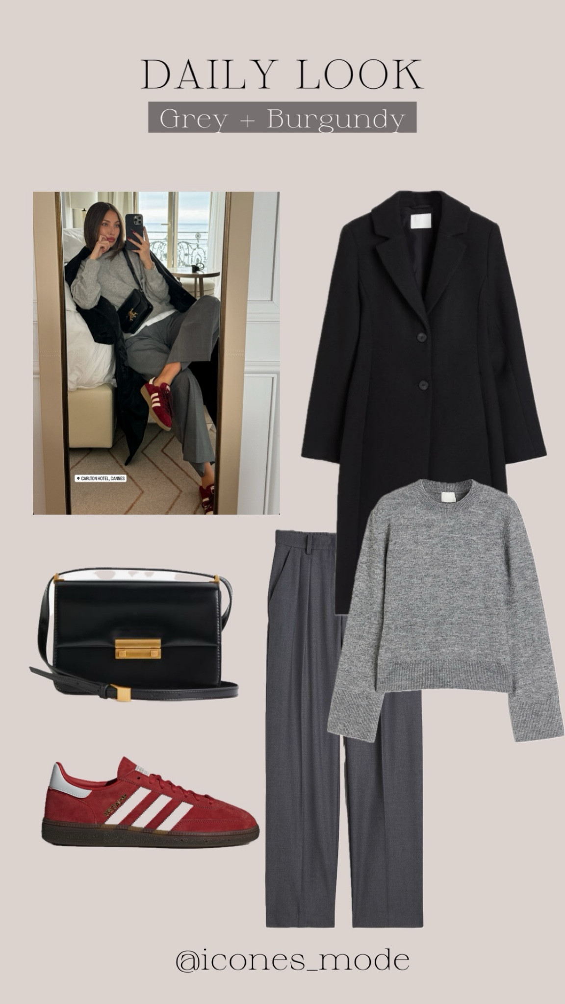 Look en tonos gris y negro, toque d e color en rojo.
Daily look in grey and black with a pop of red color.
#LTKGift #greylook #lookgris 

#LTKworkwear #LTKstyletip #LTKSeasonal