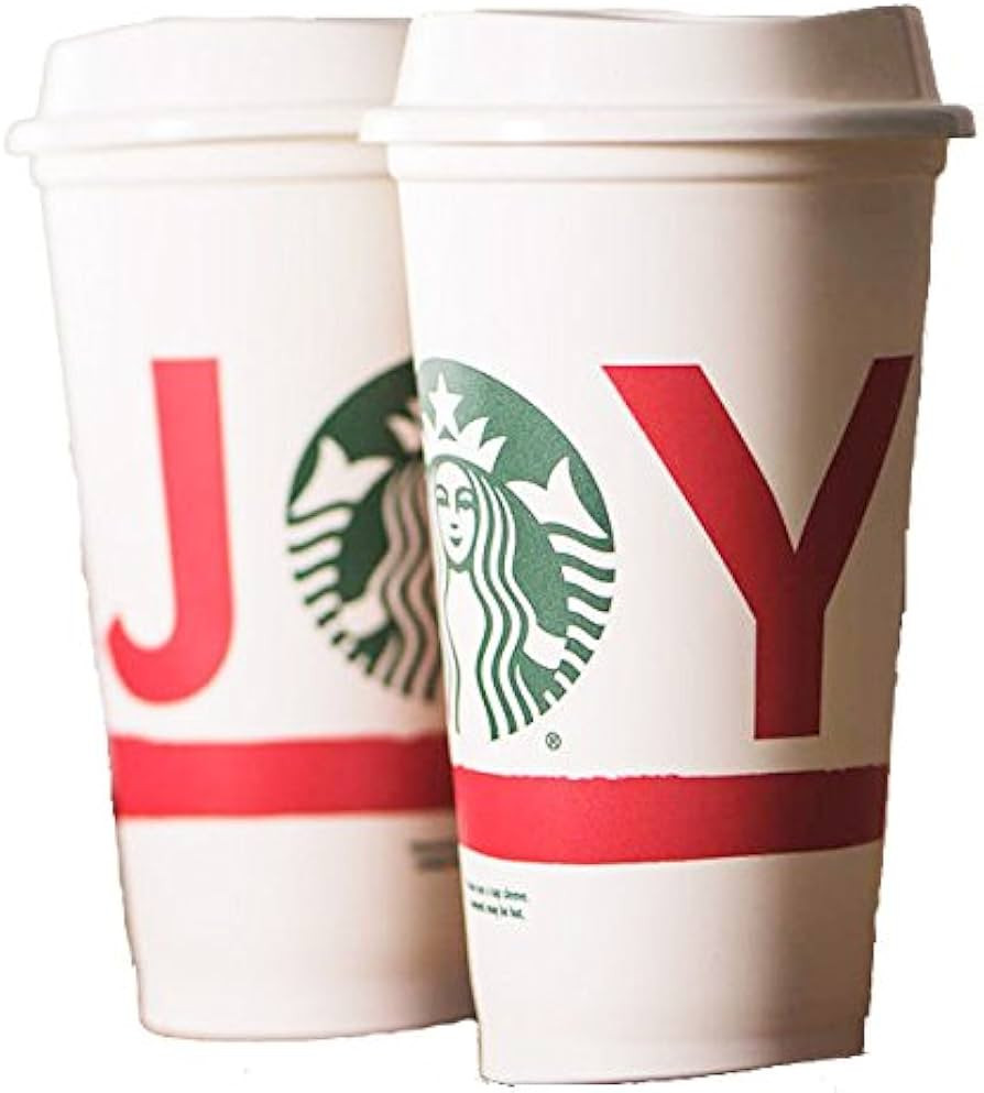 Starbucks Grande Holiday Joy 2015 Reusable Travel Cup with Lid, 16-ounce, (1 Cup and Lid Included... | Amazon (US)