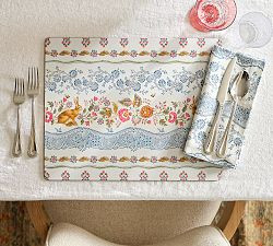 Botanical Bunny Cork Placemats - Set of 4 | Pottery Barn (US)